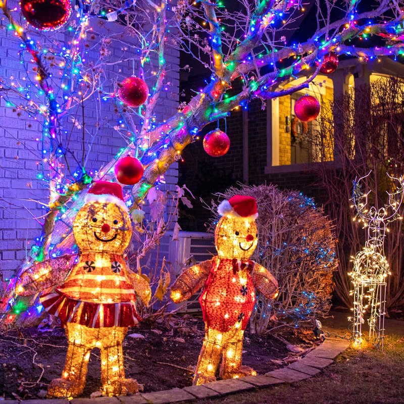Solar String Lights 100LED 32.8ft Multicolor Waterproof for Garden Wedding Party