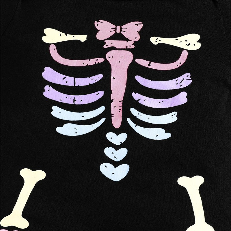 Pink Baby Skeleton Jumpsuit with Wings & Hat 18-24 Months Halloween Costume