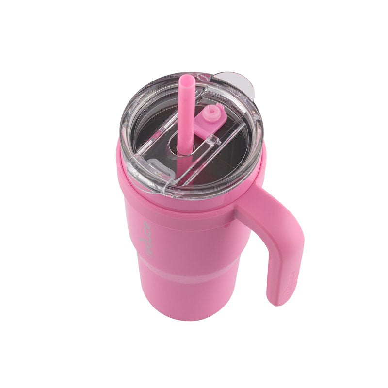24oz Insulated Stainless Steel Tumbler with Straw & Lid - Peony