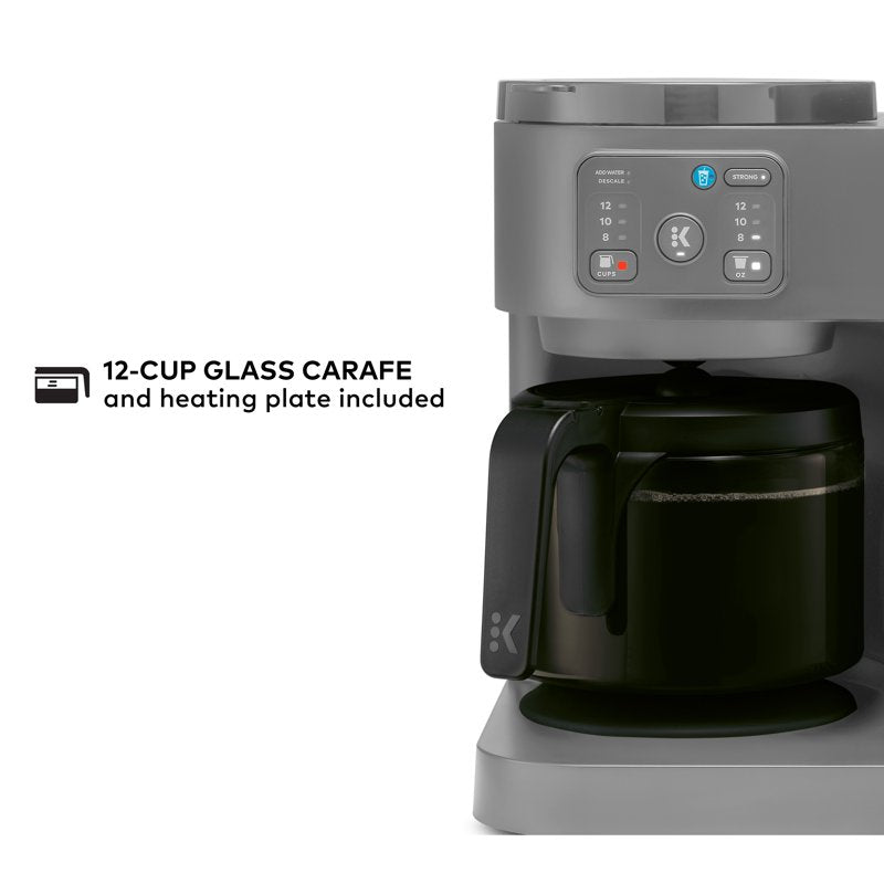 K-Duo Essentials Coffee Maker - Hot & Iced - Moonlight Grey
