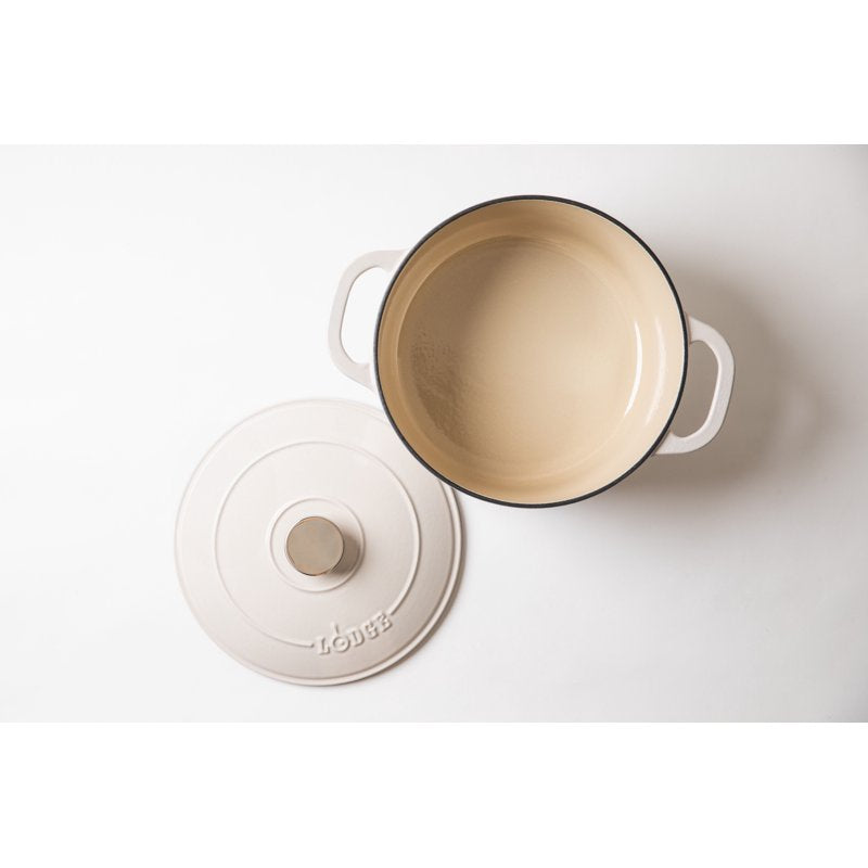 Enameled Cast Iron Dutch Oven - 5.5qt Oyster White