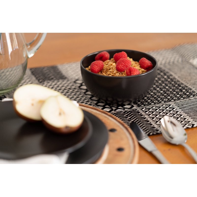 Matte Cereal Bowl Set of 6 - 5.5"/20oz - Black