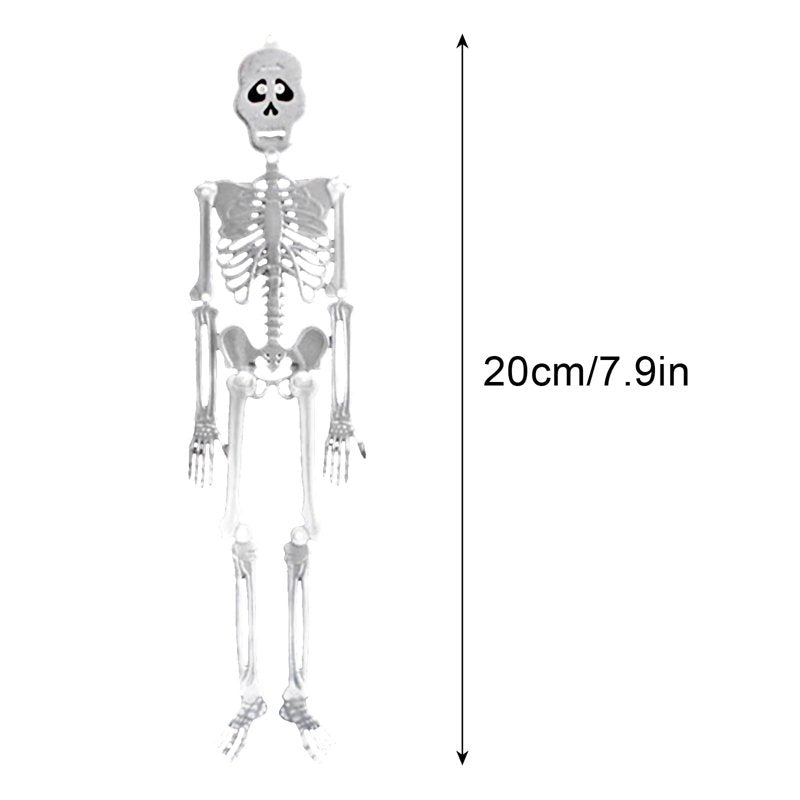 Luminous Halloween Skeleton Decor 2-Pack - Creepy Glowing Skeletons for Yard & Party
