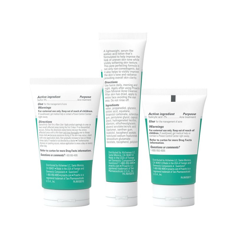 3-Step Acne Clearing Skincare Routine with Mineral Cleanser and Azelaic Acid