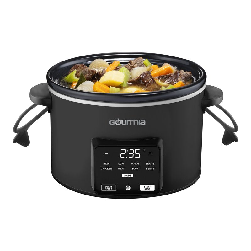 Programmable Slow Cooker 4.5 Qt with Digital Controls - Black
