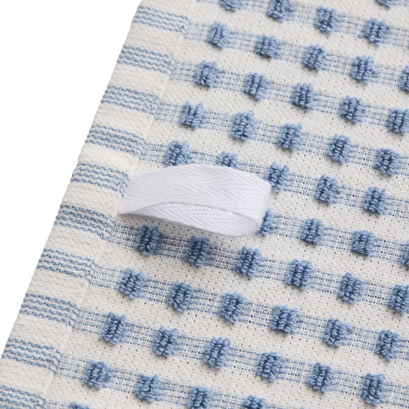 Terry Gingham Kitchen Towel - 18"x28" - Blue Silver
