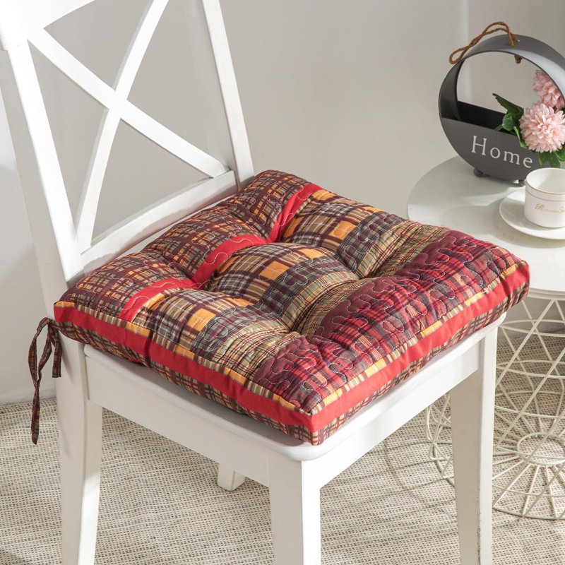 Triple-Layered Seat Cushion - 18x18 Inch - Gold Rush