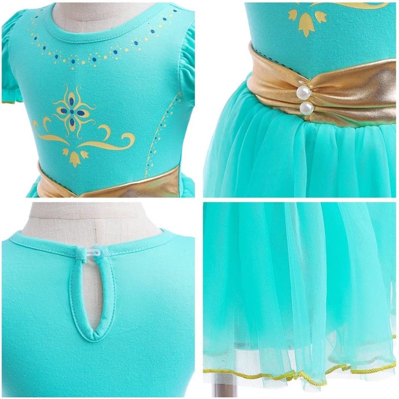 Green Princess Baby Dress Up Romper & Headband Set for 9-12 Months