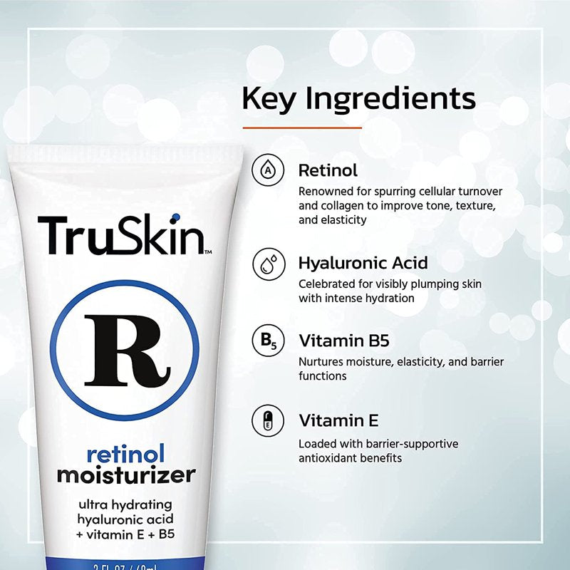 Retinol Face Moisturizer with Hyaluronic Acid & Vitamin E, 2 fl oz