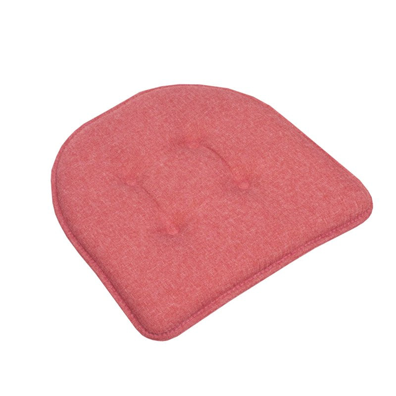 U-Shaped Memory Foam Chair Pads - Non-Slip - 2 Pack, Peach