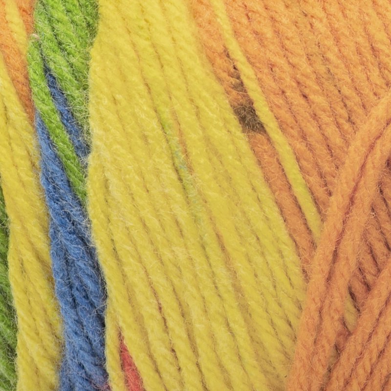 Red Heart Super Saver Worsted Acrylic Yarn Rainbow - 5oz/142g, Single Variation