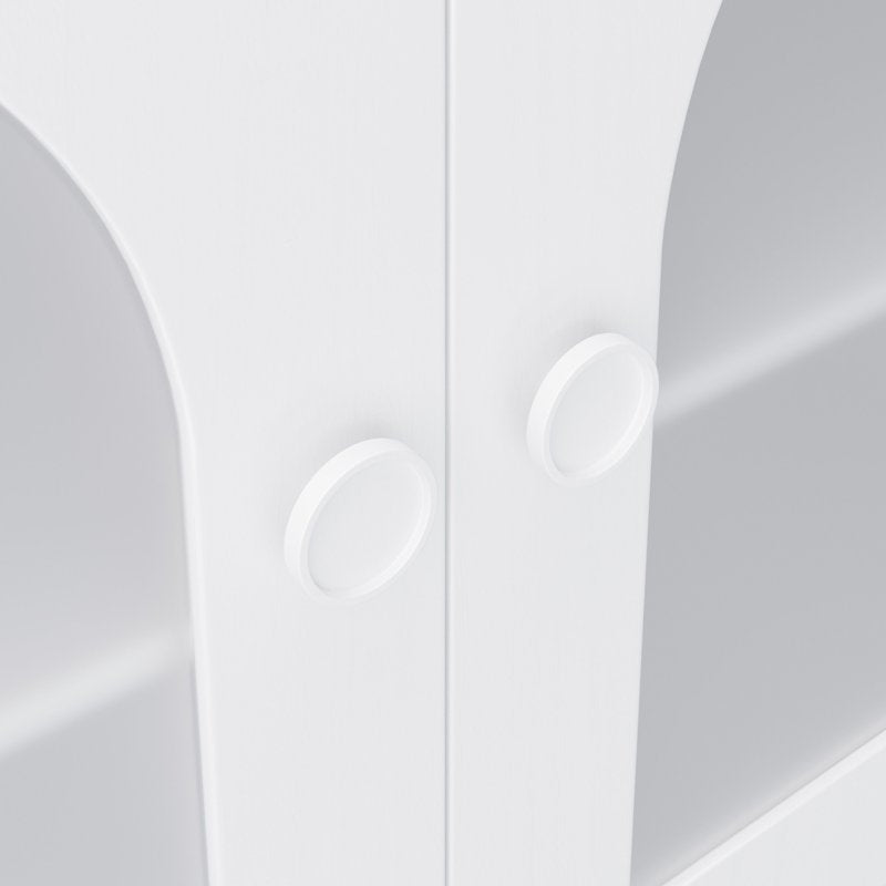 Kids Arched Storage Accent Cabinet with Acrylic Doors
