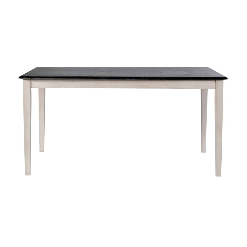 Shaker Rectangular Wood Dining Table - European Black Ash/Antique White