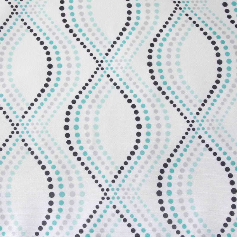 4 Pack Blue Dot Shower Curtain Set - 72x72 Inch Fabric with PEVA Liner & Hooks