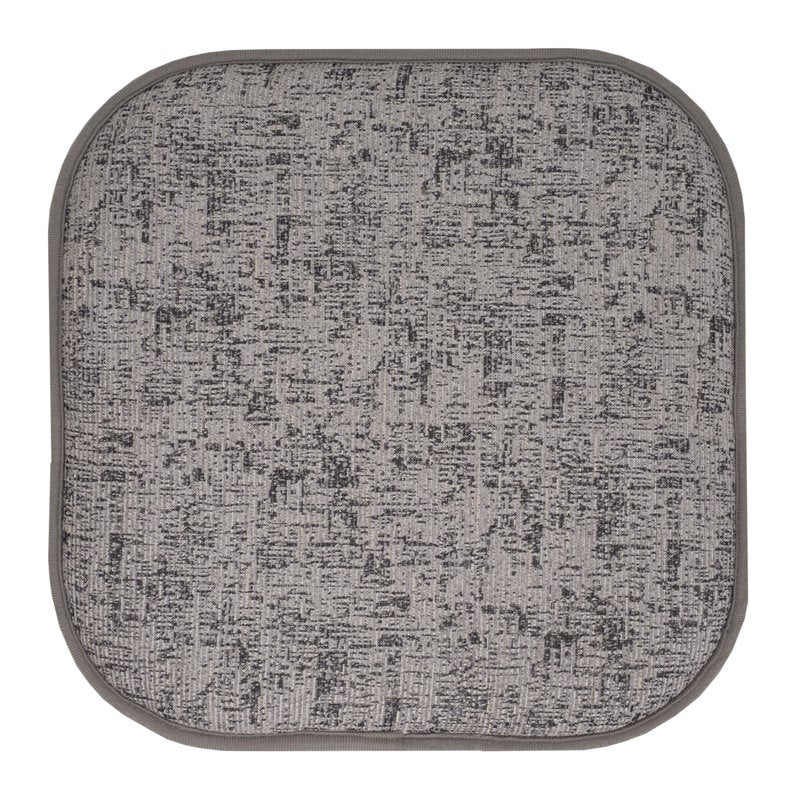 Memory Foam No Slip Back Chair Pad Cushion 2-Pack - Gray Black