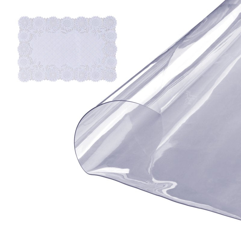 Clear PVC Table Cover Protector 18" x 36" - 1.5mm Thickness