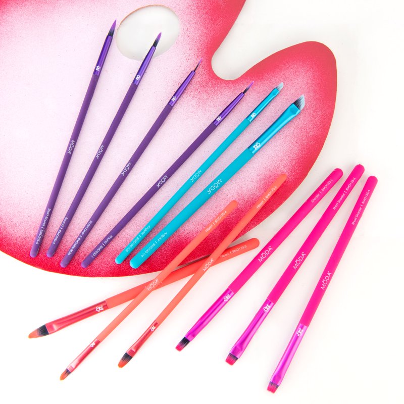 12-Piece Professional Makeup Brush Set - Vegan Synthetic Bristles