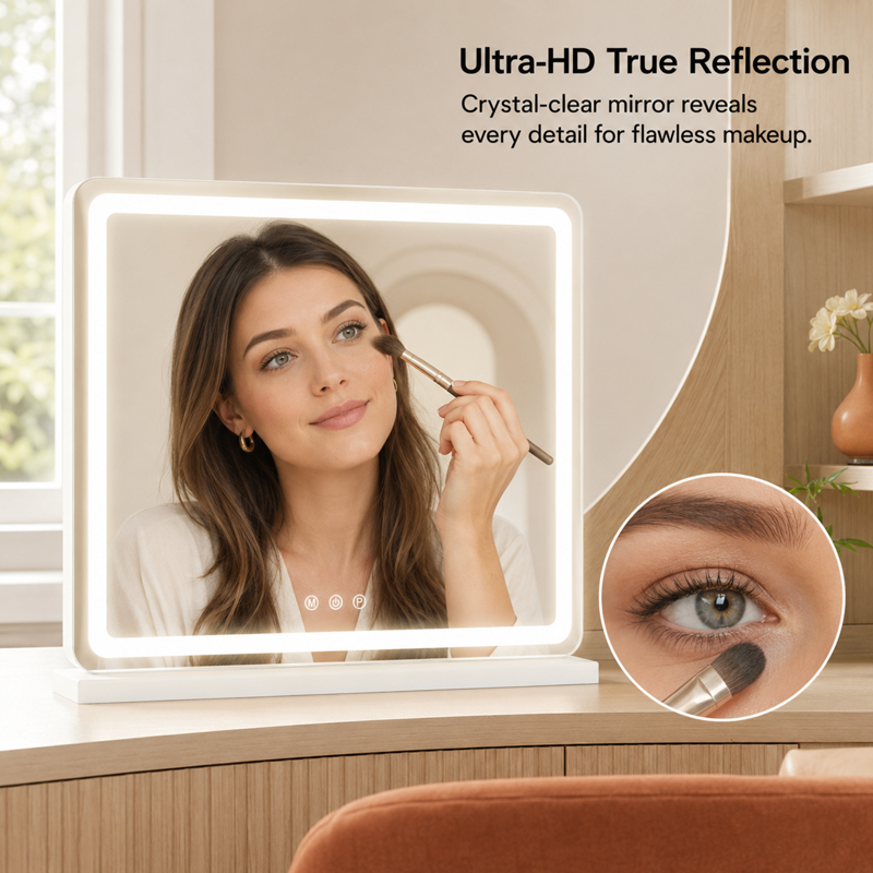 LED Vanity Mirror with Lights - Dimmable Makeup Mirror with Touch Control