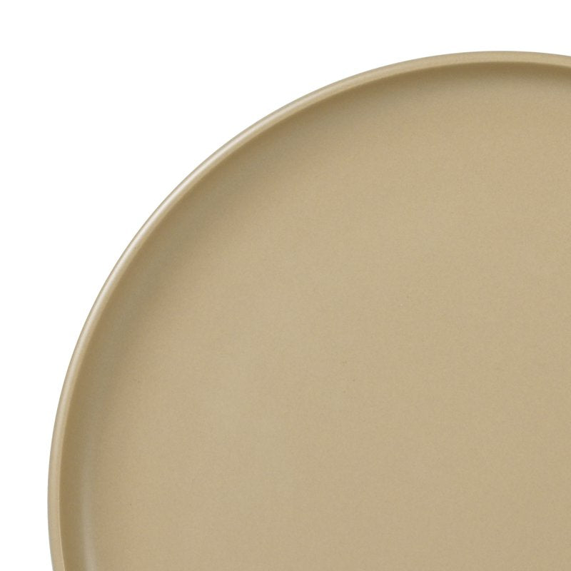 Brown Matte Stoneware Dinner Plate - 10.39 Inch