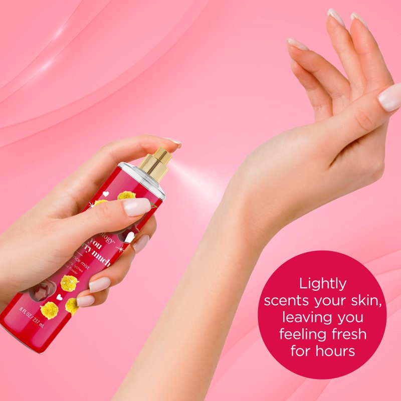Love You Cherry Much Fragrance Body Mist - Fruity & Floral Scent, 8 fl oz