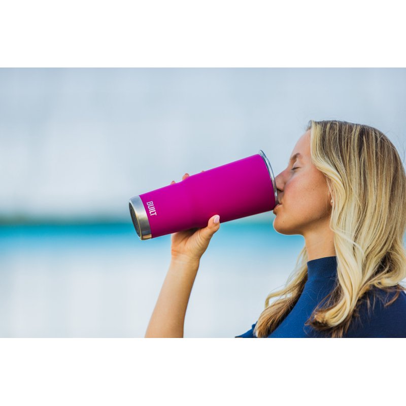 30 oz Insulated Stainless Steel Tumbler Water Bottle - Magenta