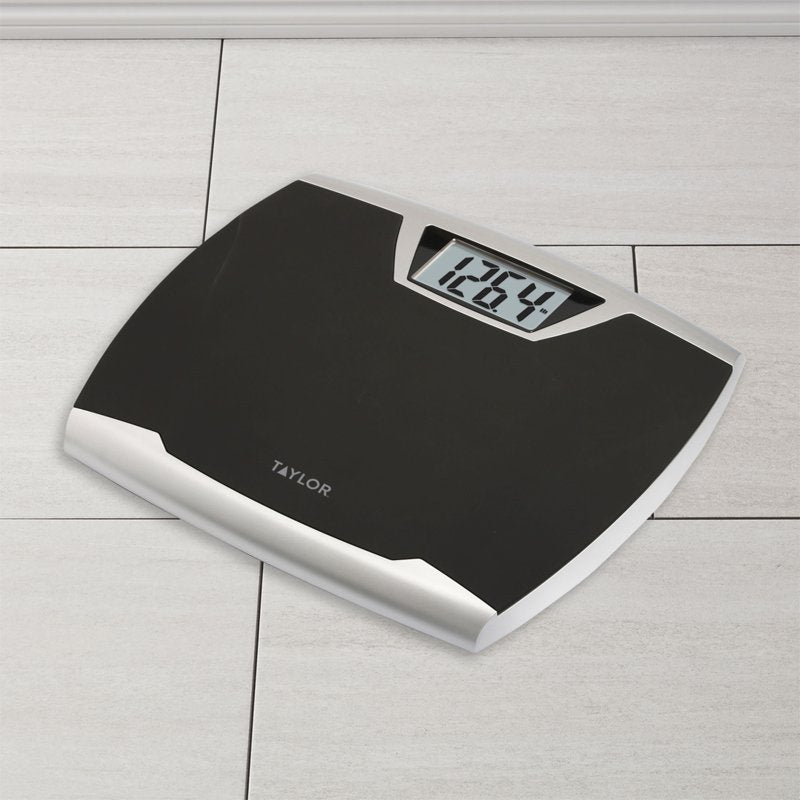 Digital Bathroom Scale with Rubberized Platform, 440 lb Capacity