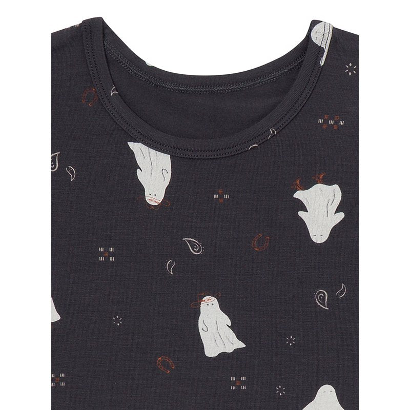 Halloween Pajama Set for Kids - 2-Piece Short Sleeve Sleepwear, Black, 18 Months