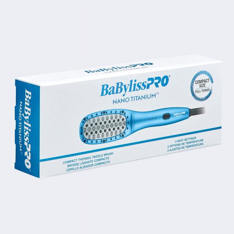 Nano Titanium Compact Thermal Paddle Brush - Single Pack