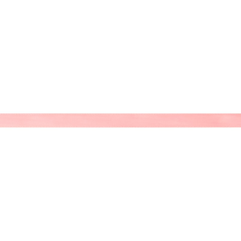 Pink Satin Ribbon 3/8 Inch Wide, 18 Feet, Single Face Polyester - Offray