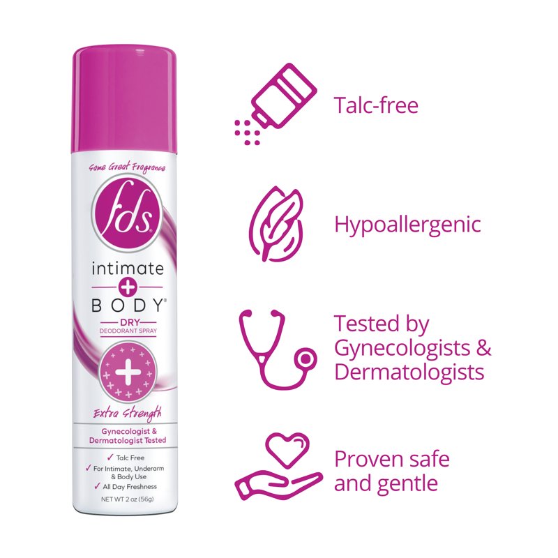 Intimate & Body Feminine Deodorant Spray - Extra Strength, 2 oz