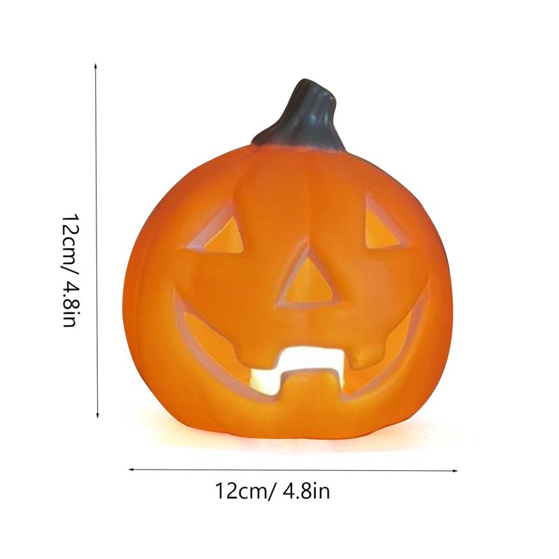 Halloween Pumpkin Light - Orange Jack O Lantern Decor with Warm Glow - Variation #38