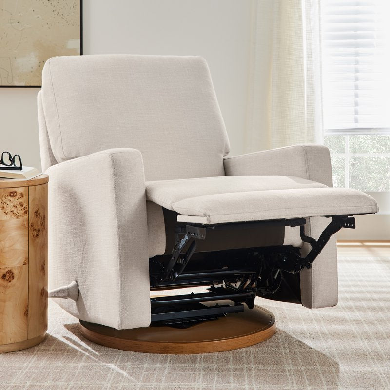 Modern Farmhouse Glider Recliner with Swivel - Multiple Colors