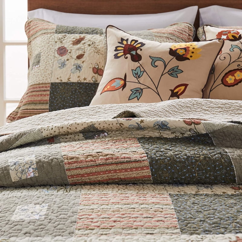 Sedona Desert Cotton Quilt Set with Toss Pillows - 4-Piece Twin/Twin XL - Southwest Style