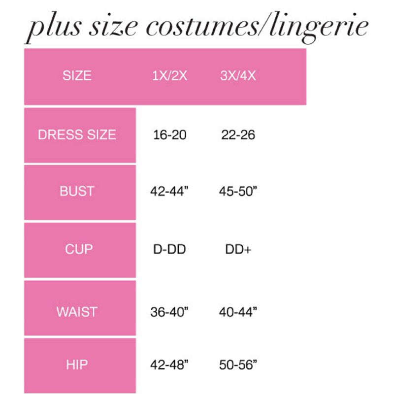 Pink Princess Costume for Women Plus Size 3X-4X Halloween Dress Set - Leg Avenue Variation