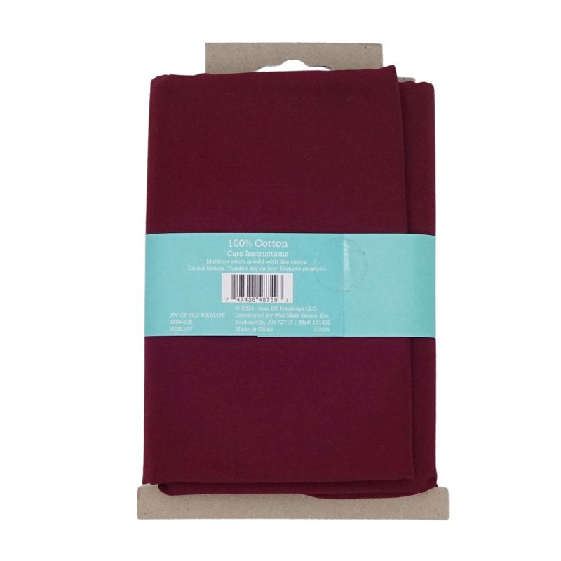 Merlot Cotton Fabric 2 Pack - 44 Inch Wide Quilting & Sewing Material
