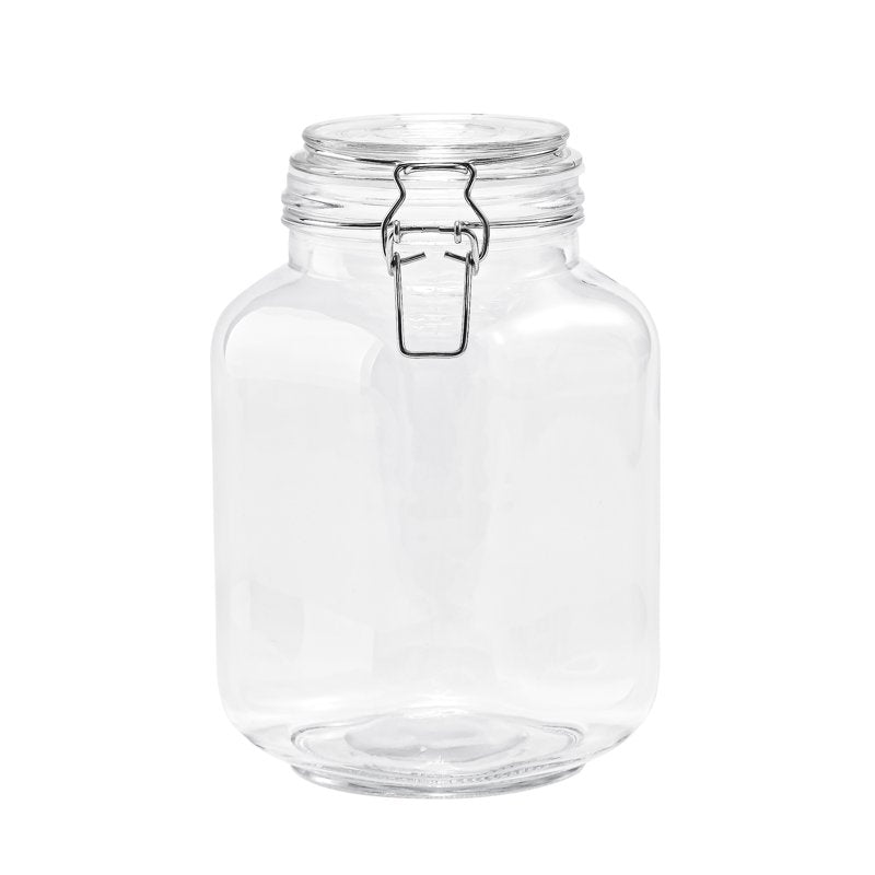 67 oz Glass Airtight Food Storage Jar with Locking Lid - Clear