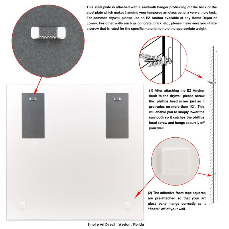 Fashion 24-Inch Square Beveled Wall Mirror with Tempered Art Glass - Variation of THIS listing
