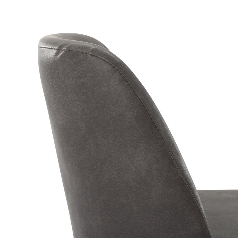 18.9" Swivel Barstool - Modern Counter Height Stool, Gray