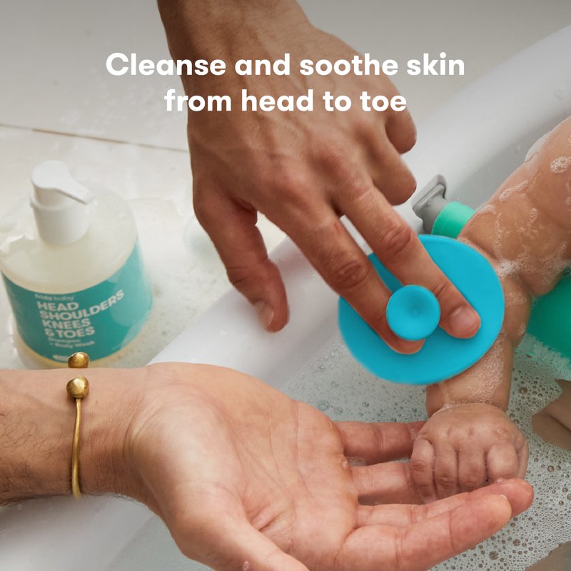 Silicone Baby Scalp Scrubber and Bath Brush for Cradle Cap and Dry Skin