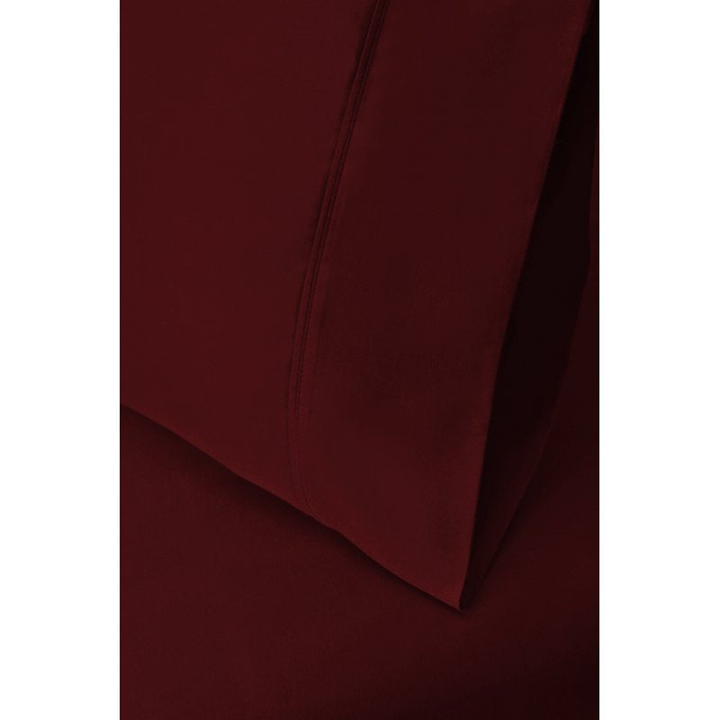Egyptian Cotton Sheet Set - California King Burgundy - 400 Thread Count Luxurious Bed Sheets with Fitted & Flat Sheets & Pillowcases