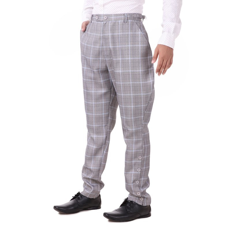 Men's Steampunk Victorian Jodhpur Costume Pants - Gray M