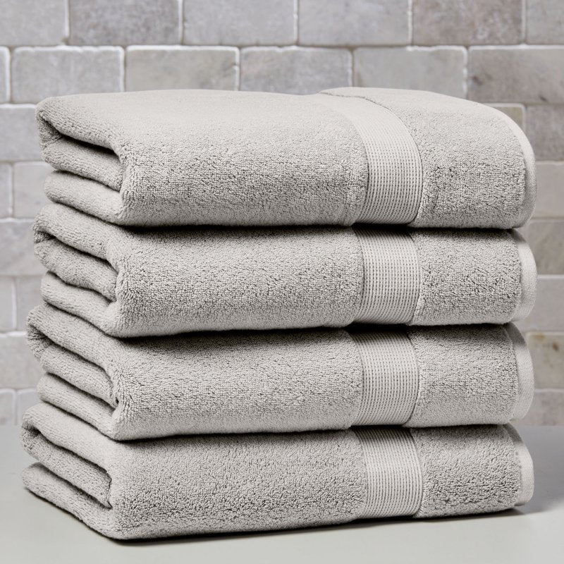Better Homes & Gardens Signature Soft Solid Cotton Bath Towel - Soft Silver