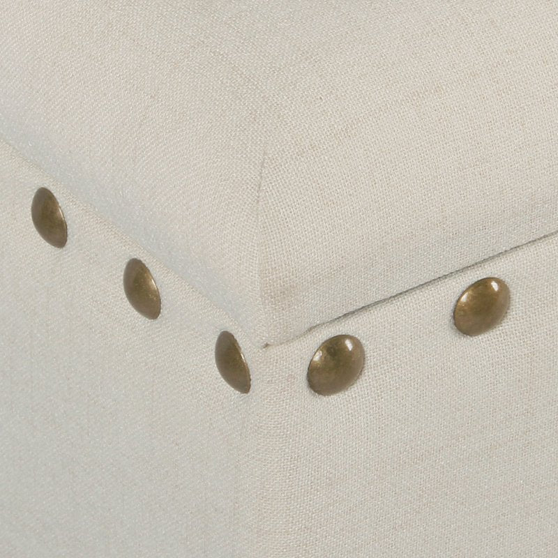 Large Storage Bench with Nailhead Trim - Multiple Colors