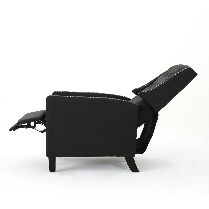 Standard Fabric Recliner with Tufted Design - Multiple Colors