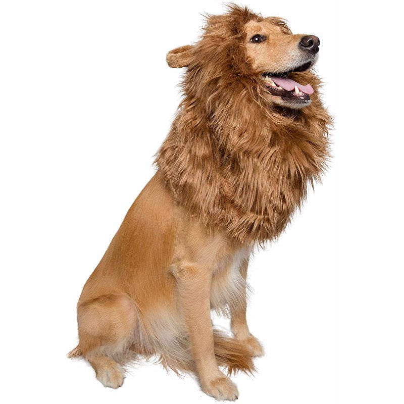 Dog Lion Mane Costume for Large Dogs Halloween Pet Cosplay Lion Wig