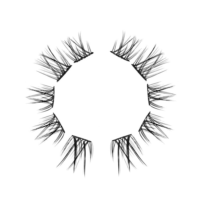Pre-Glued Underlash Extensions Kit - Wispie Faux Mink Lash Clusters