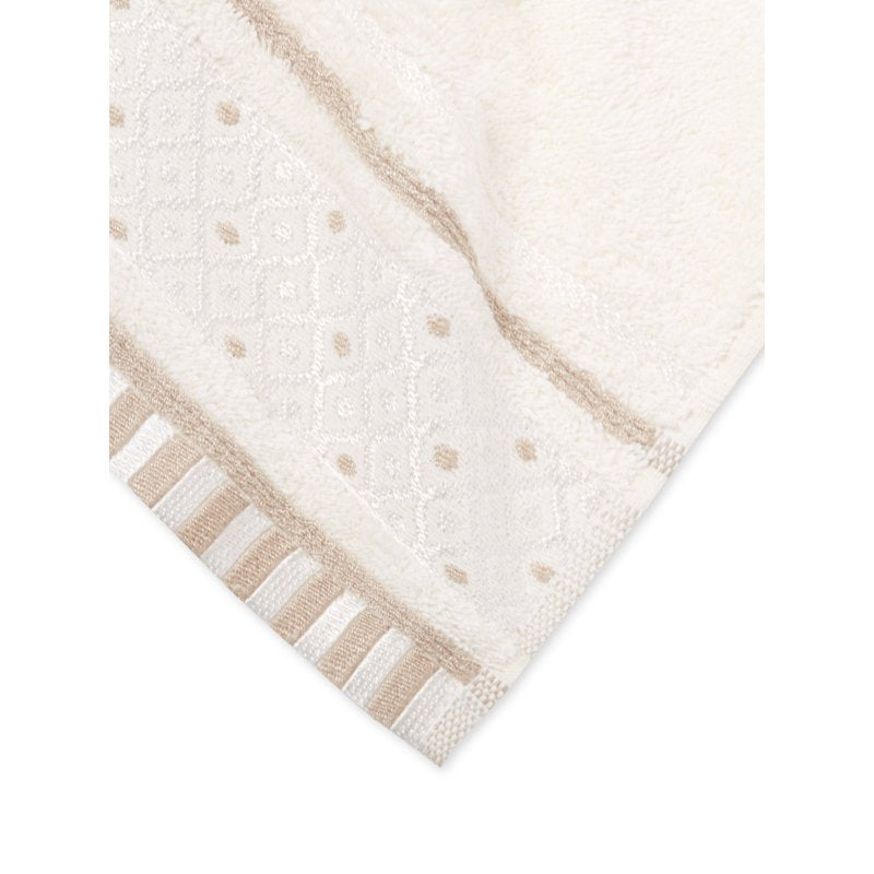 Cotton Bath Hand Towel Set - 6 Pieces, Heavyweight 600 GSM, Creme