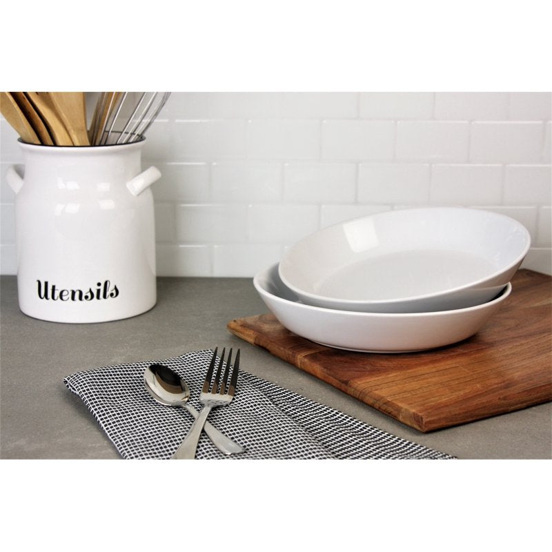 Round Dinner Bowl Set of 2 - 9.5" 36 oz - White