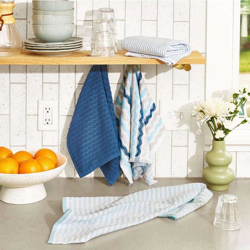 4-Piece Kitchen Towel Set - Super Absorbent Cotton Towels