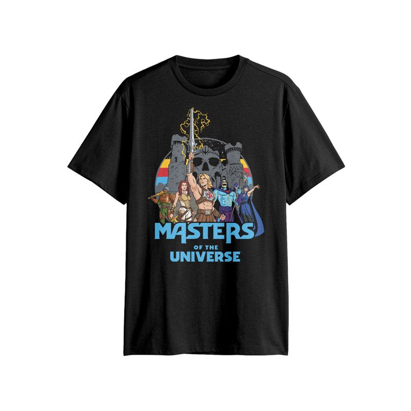 Masters of the Universe Men's & Big Men's Graphic T-Shirt Black 2XL - Retro Style